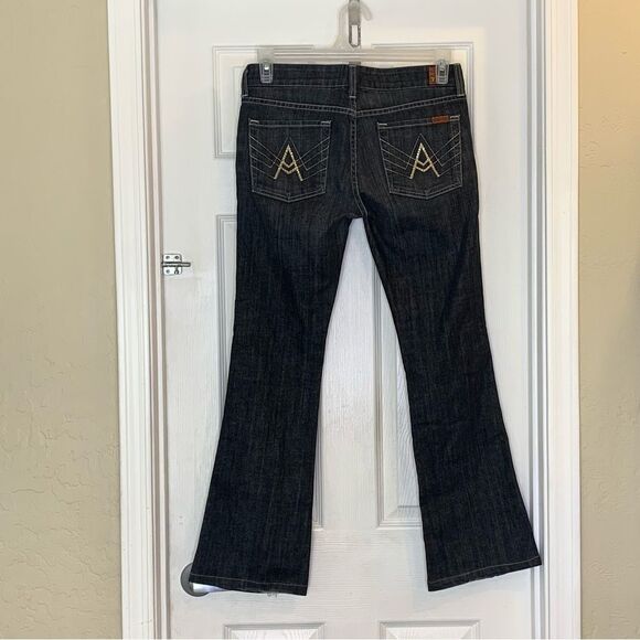 7 For All Mankind "A" Pocket Low Rise Flare Jeans Women's Size 29 - Picture 12 of 12